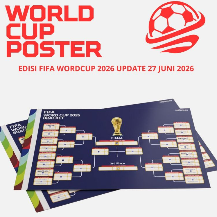 Poster Jadwal Pertandingan Piala Dunia 2026