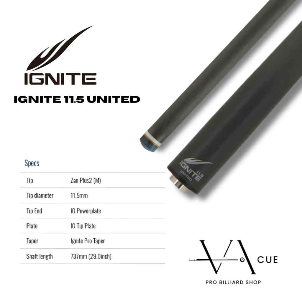 MEZZ IGNITE 11.5 UNITED SHAFT - SHAFT STIK BILLARD MEZZ IGNITE 11.5MM UNITED JOINT ( SHAFT ONLY )