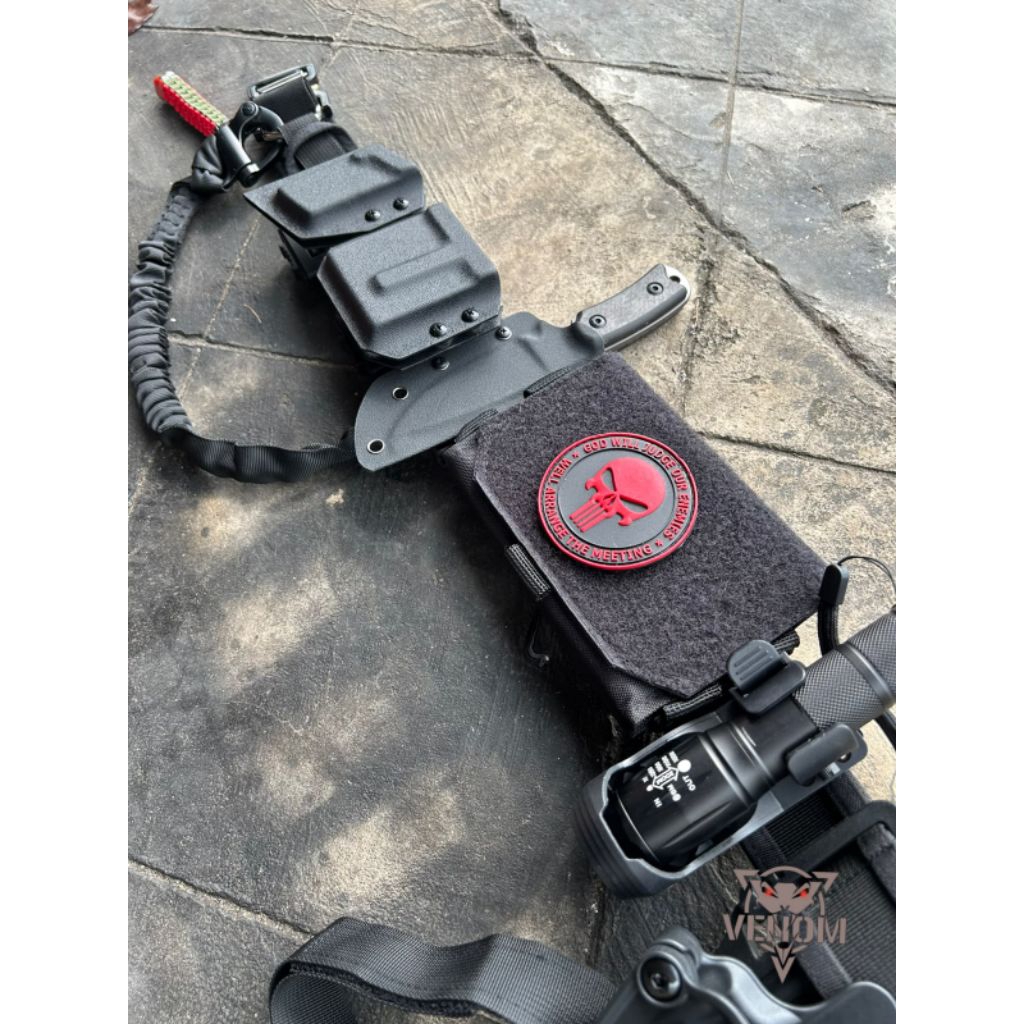 kopel set hitam/kopel tactical/kopel dinas