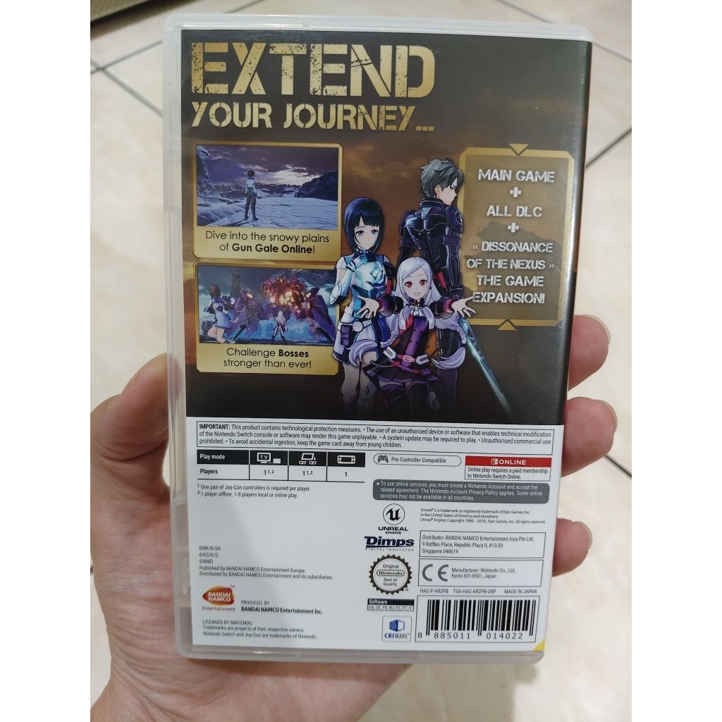 sword art online fatal bullet nintendo switch