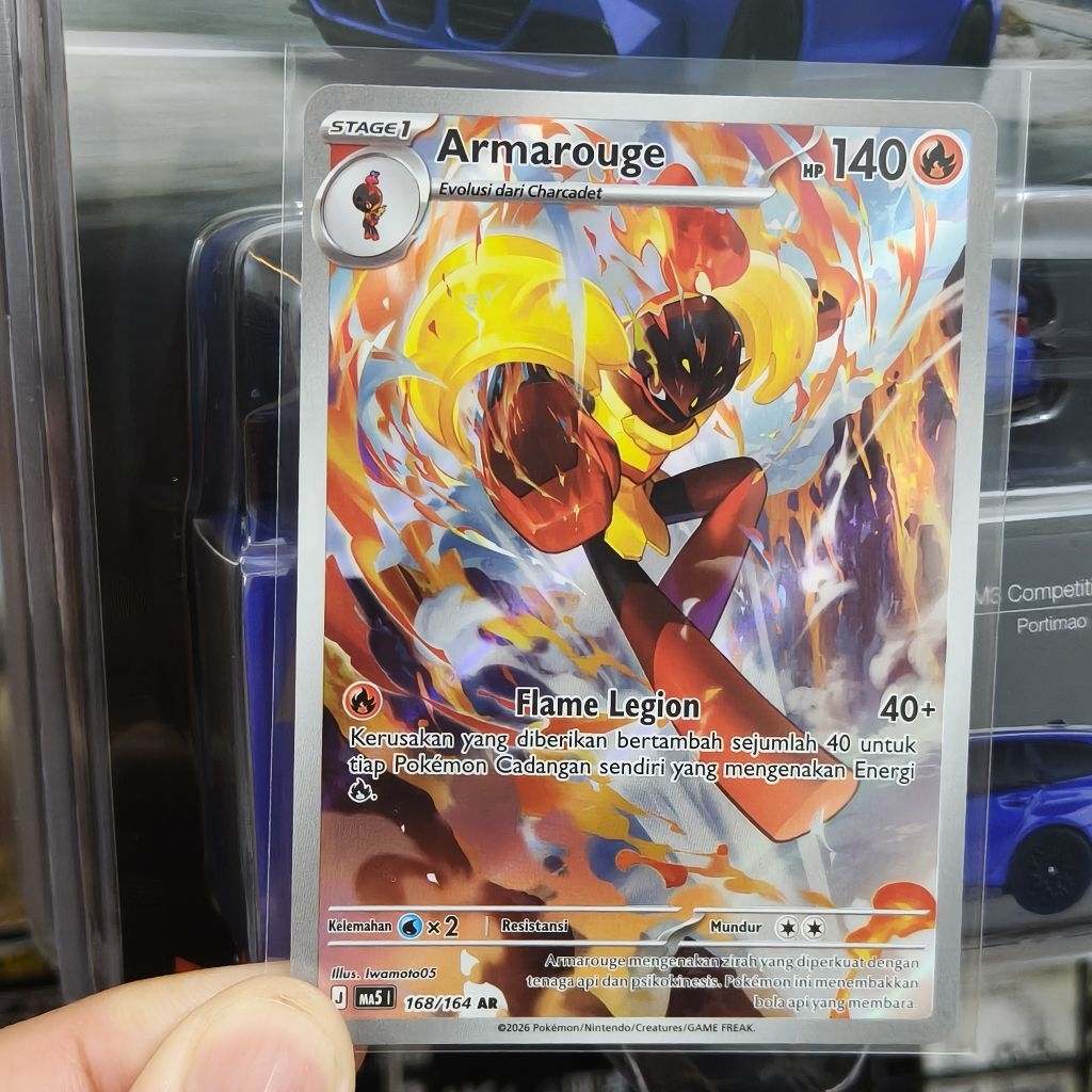 Pokemon Armarouge AR 168/164 - Kartu Pokemon Indonesia Ancaman Bayangan