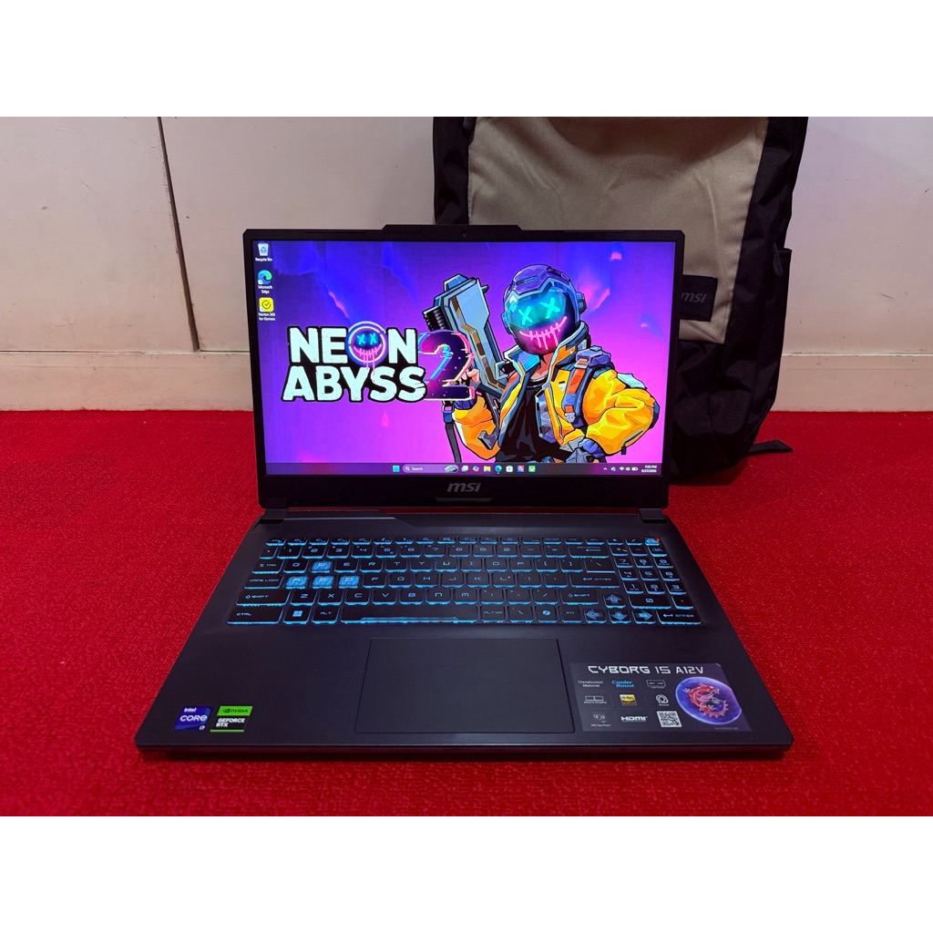 Msi Cyborg 15 A12VF Core i7 Gen 12 Vga RTX4060 Ram 16Gb Ssd 1TB mulus