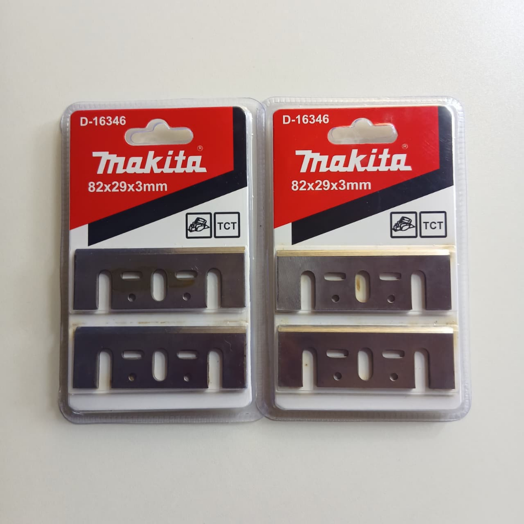 Mata Ketam Kayu Makita D-16346 TCT 82x29x3mm Mata Ketam Planer Isi 2 Pcs Original