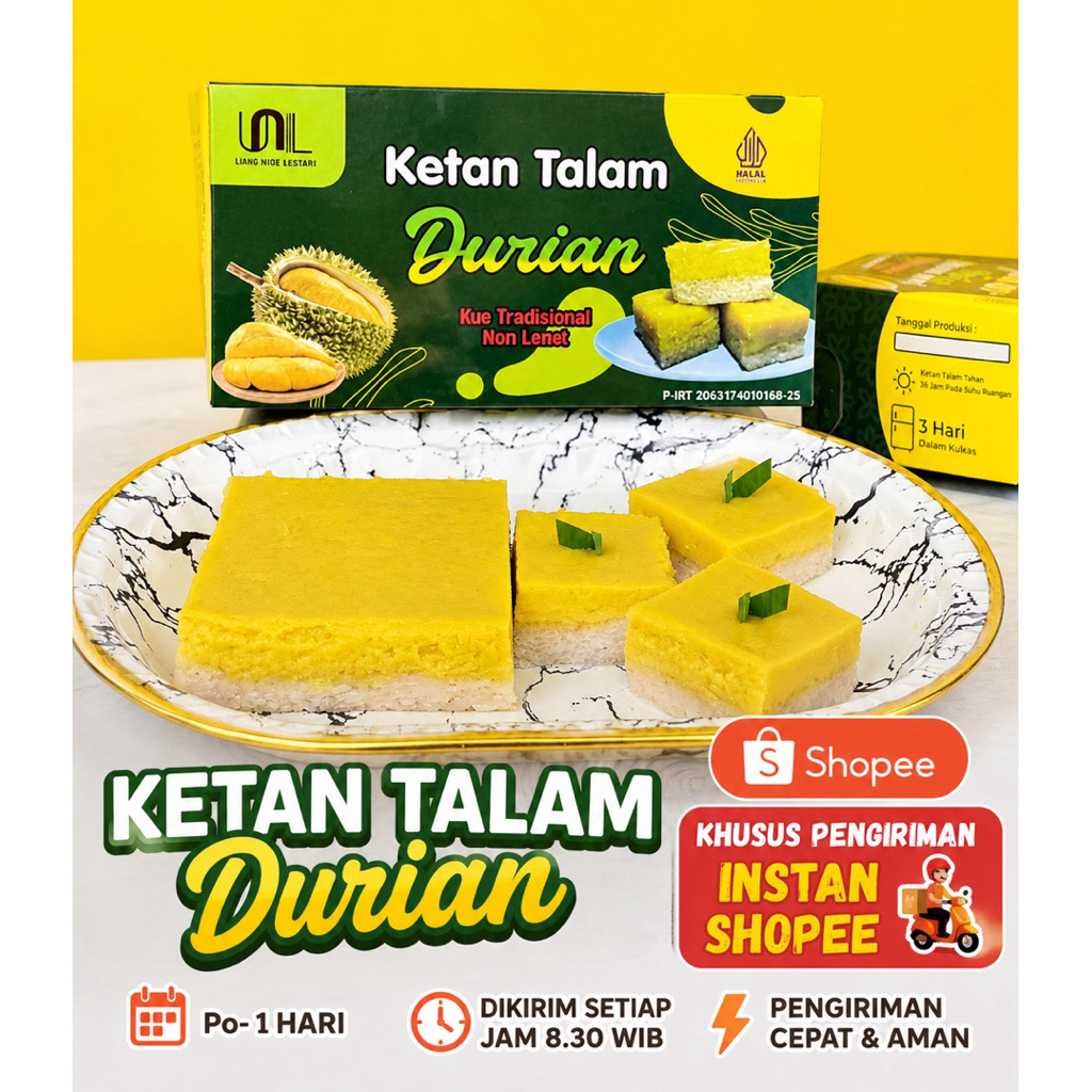 KETAN TALAM DURIAN DAN BOLEN PISANG LUMER PENGIRIMAN INSTAN PADANG