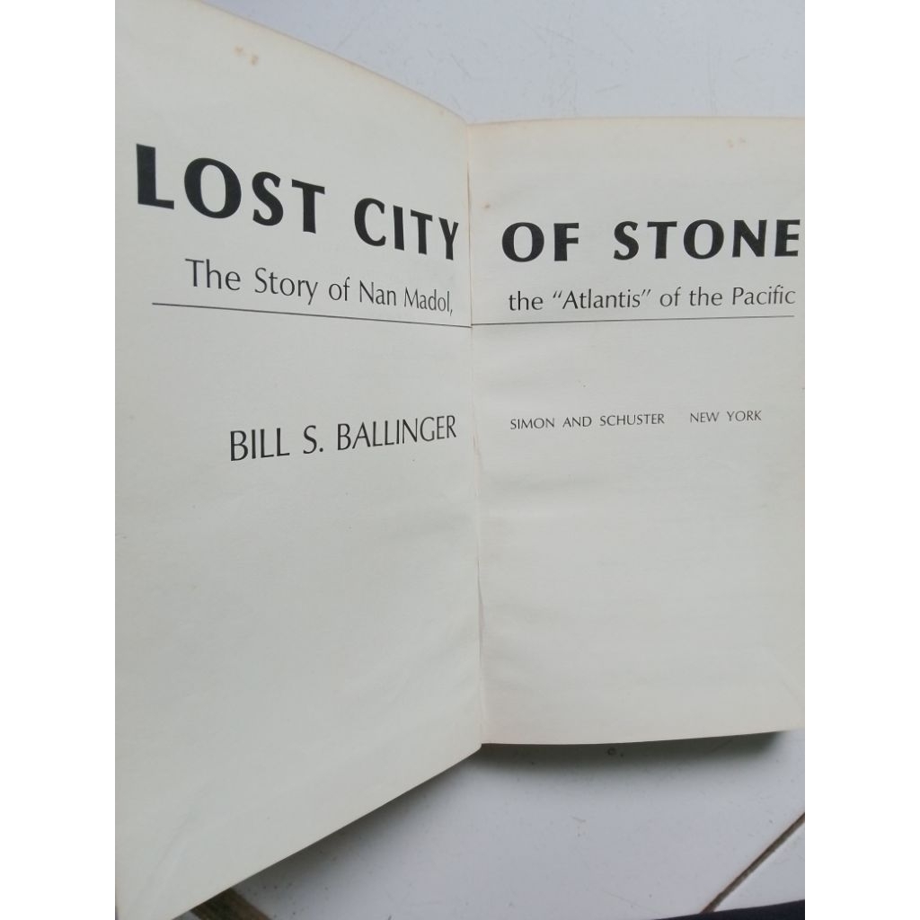 THE LOST CITY OF STONEThe story of Nan Madol the Atlantis of the Pacific