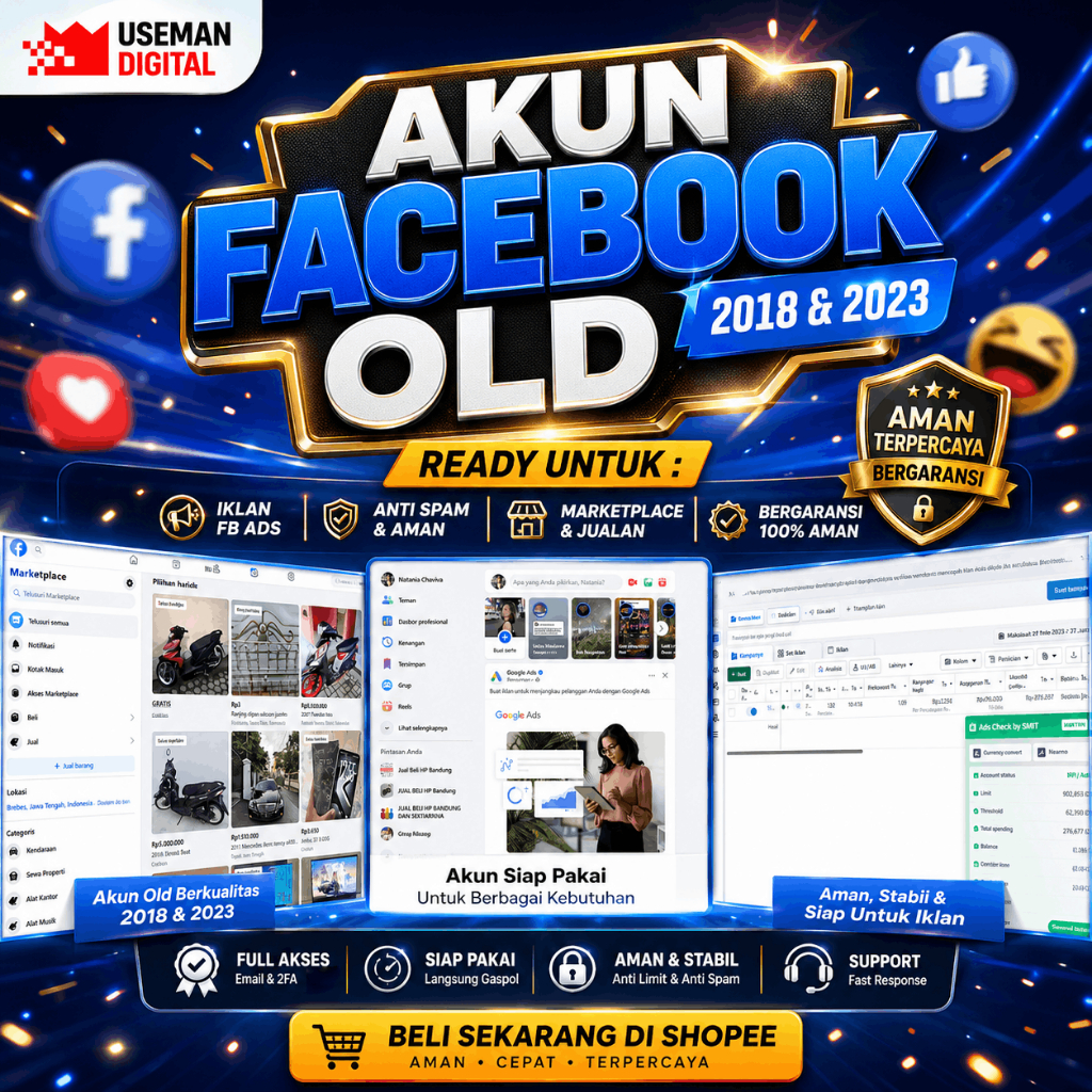 Akun FB Tua 2018 2Fa on Iklan Spam Marketplace Bergaransi