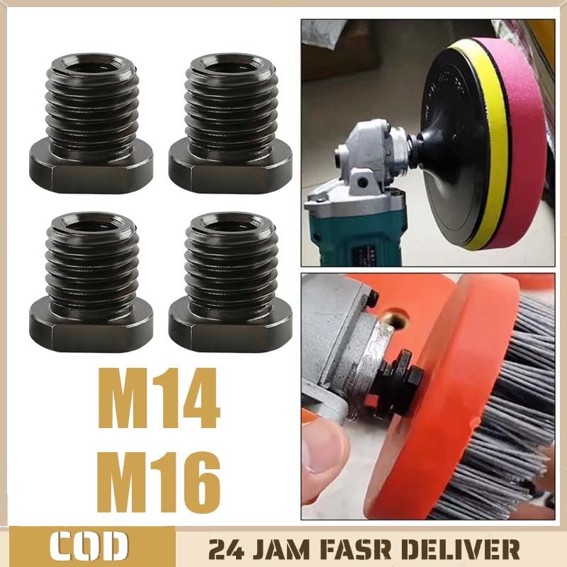 Konektor Gerinda M14 Adaptor Pemotong Dengan Gerinda Sudut Tipe 100 M10 To M14/m16 Adaptor Sender Ge