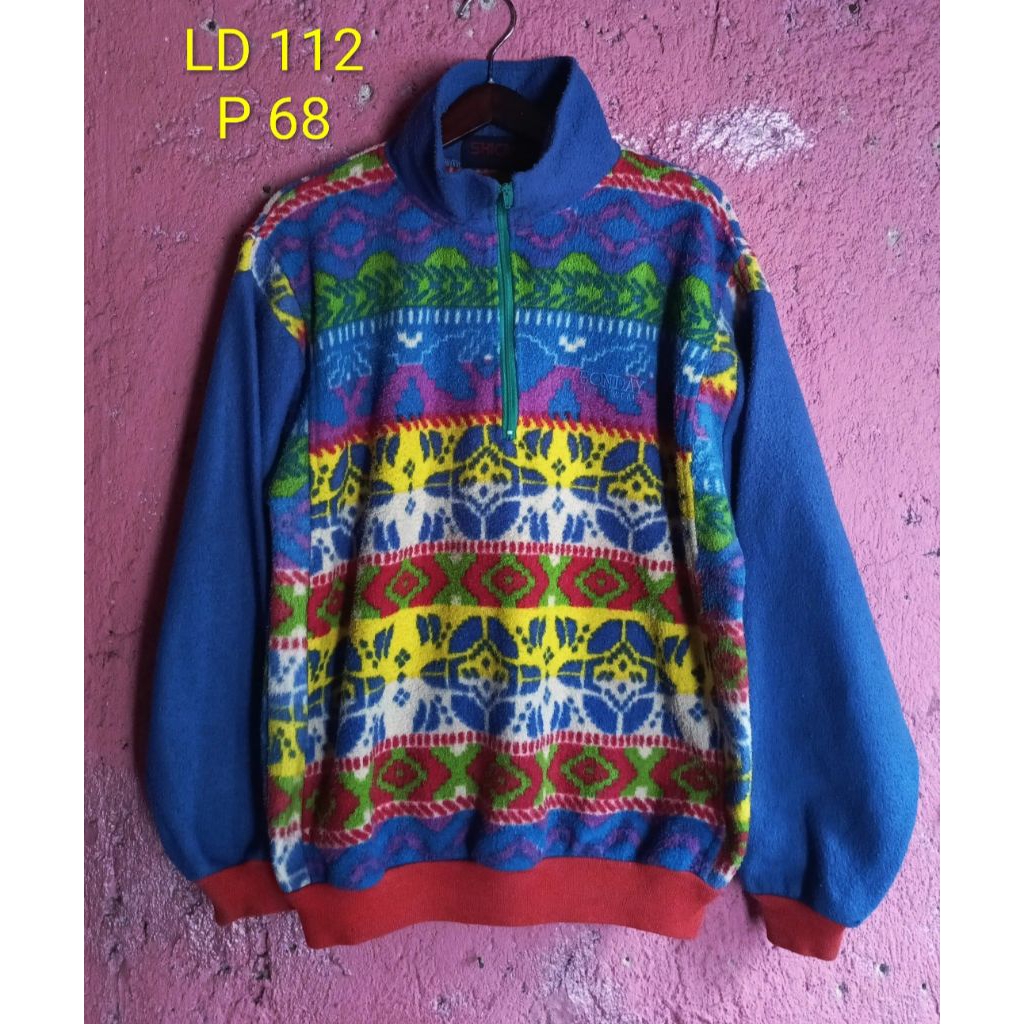 Jaket halfzip pollar navajo shicaca