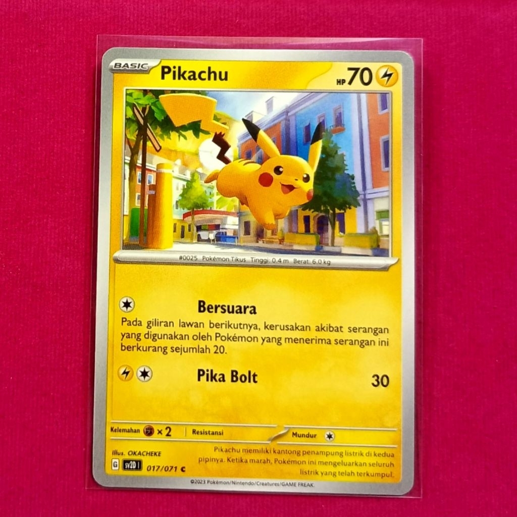 kartu pokemon pikachu original