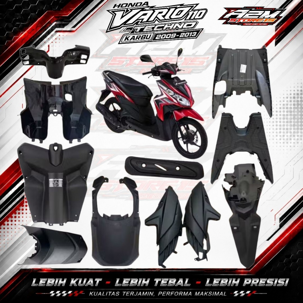 AZM - BODY KASAR HONDA VARIO TEKNO 110 KARBU | FULL BODY KASAR VARIO TEKNO 110 | BODY KASAR VARIO | 