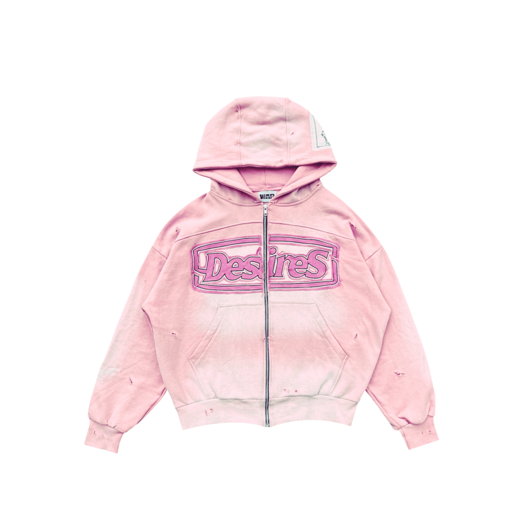 WASHED HOODIE PINK