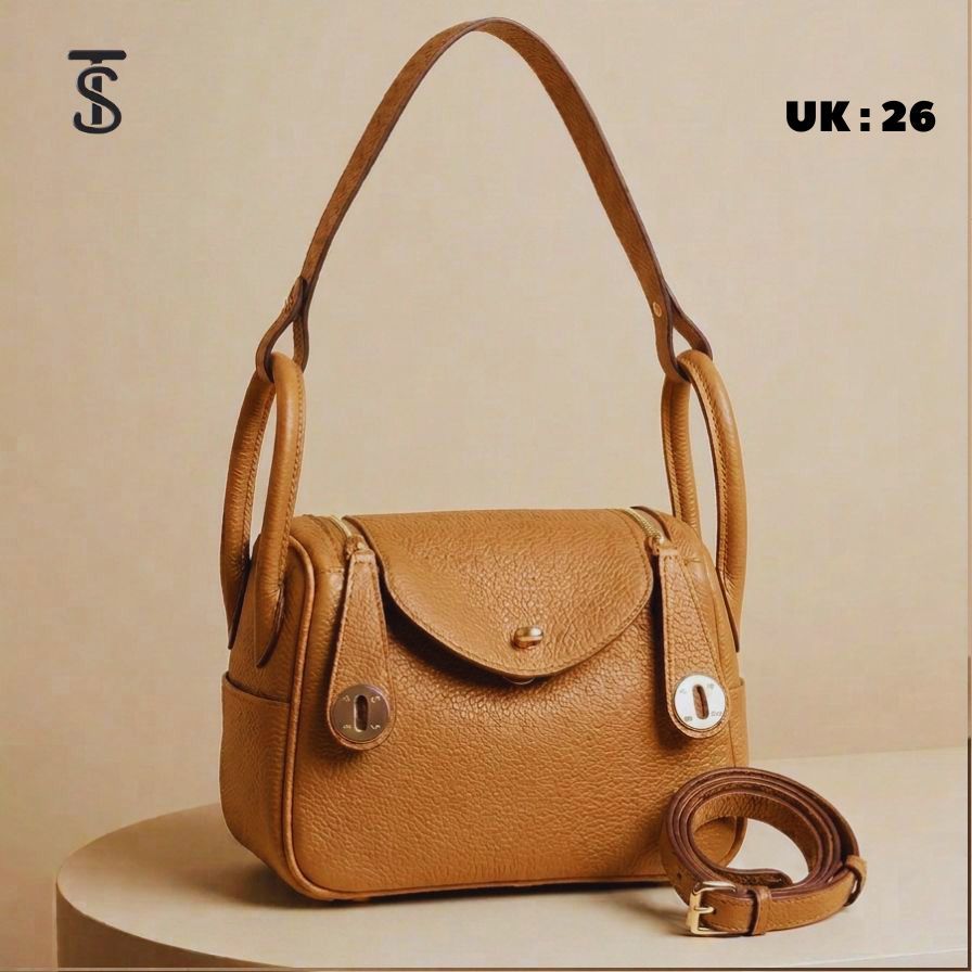 Tas Herm3s Lindy 26 Cokelat Premium | Tas Selempang Wanita