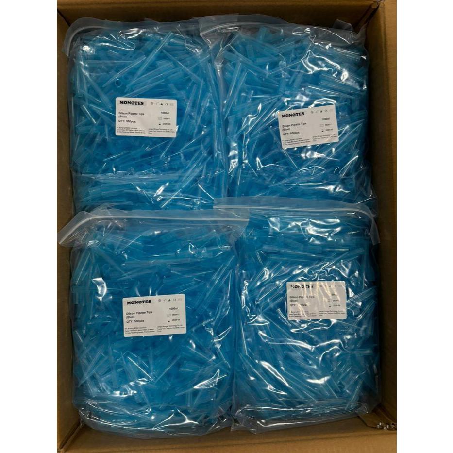 Blue Tips 1000ul, Yellow Tip 200ul MONOTES Tip Mikropipet per Pack