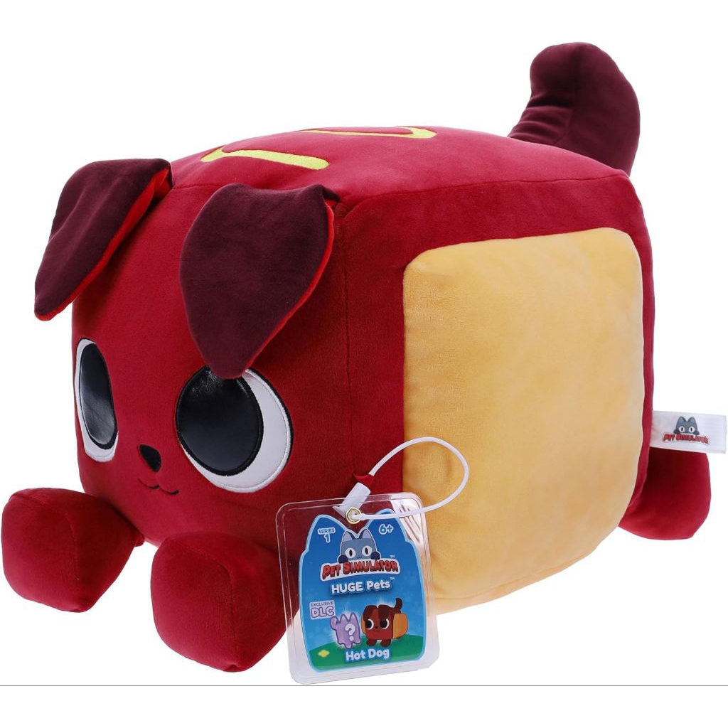 PET SIMULATOR™ HUGE Pets - Hot Dog Plush Series 1 ORIGINAL Product Phatmojo