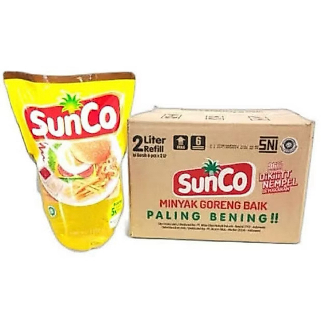 SUNCO 1 Dus Minyak Goreng 2 Liter Isi 6