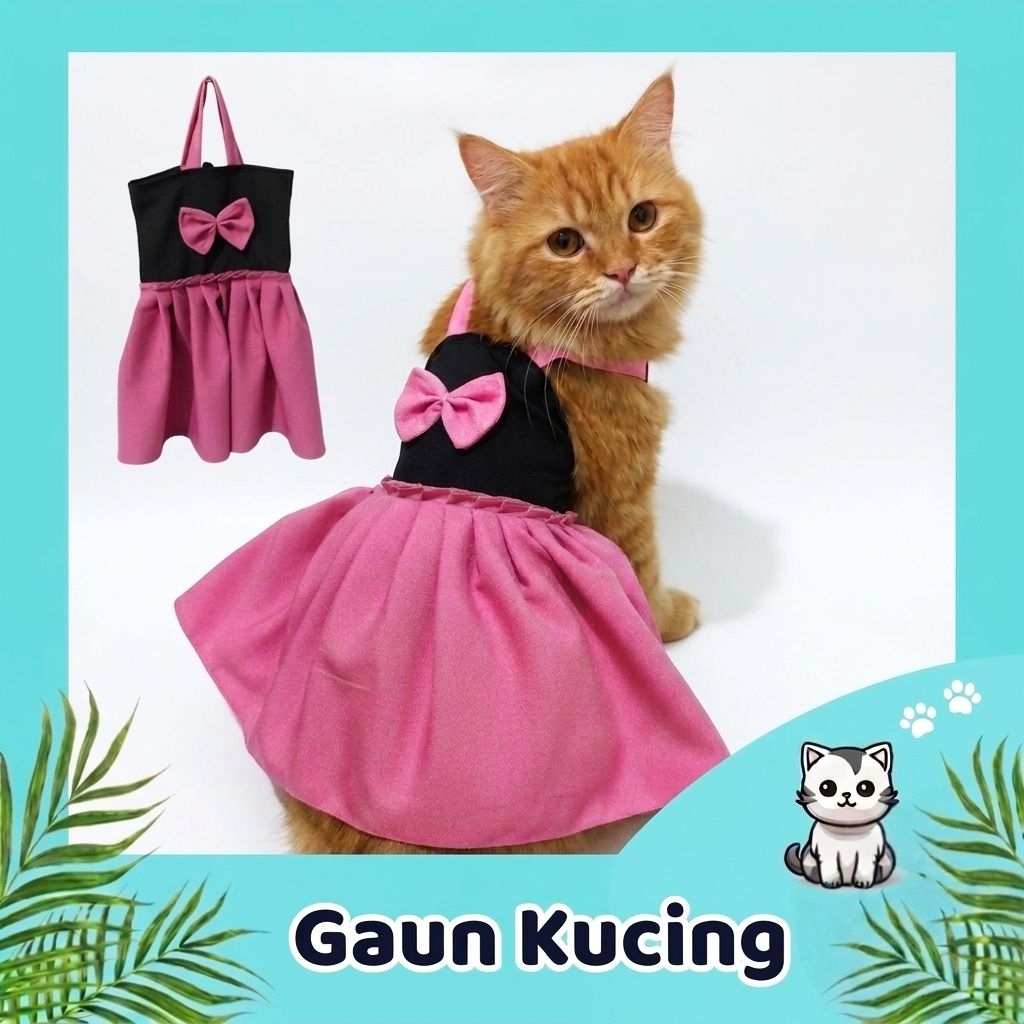 Baju kucing, gaun kucing simpel, pakaian kucing lucu, baju kucing lucu