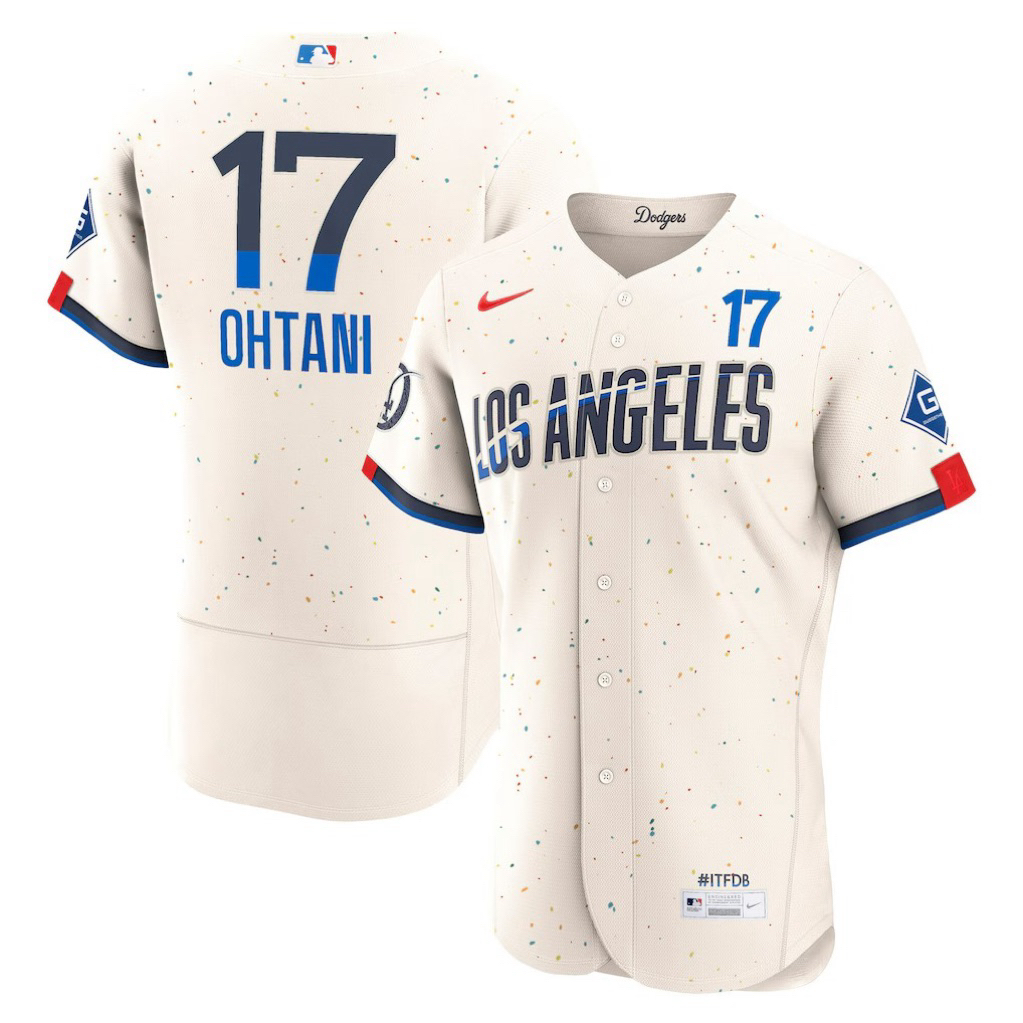 Jersey MLB Dodgers Ohtani 17 Ukuran M