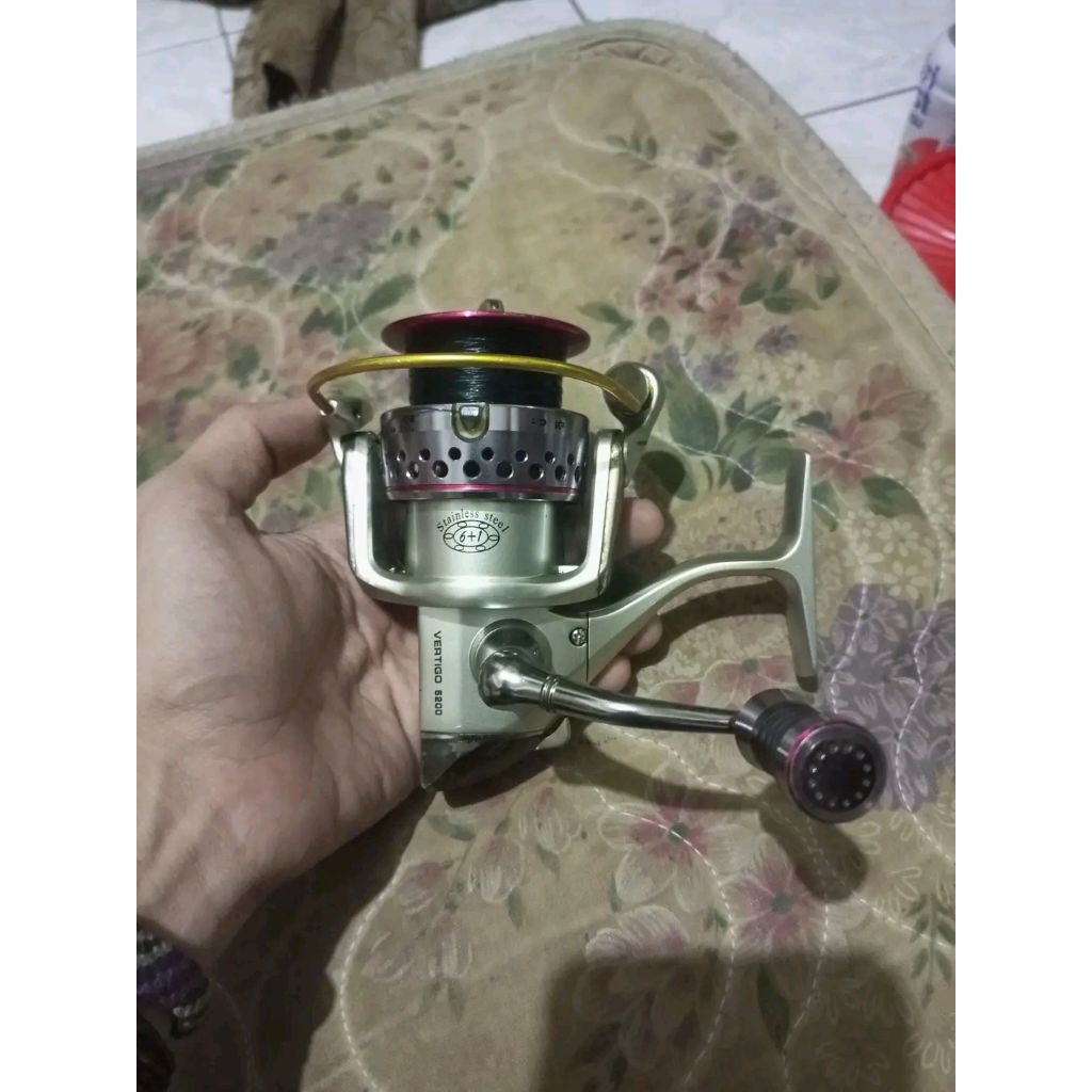 Reel Ryobi vertigo second ukuran 5500 full alumunium body dan rotor