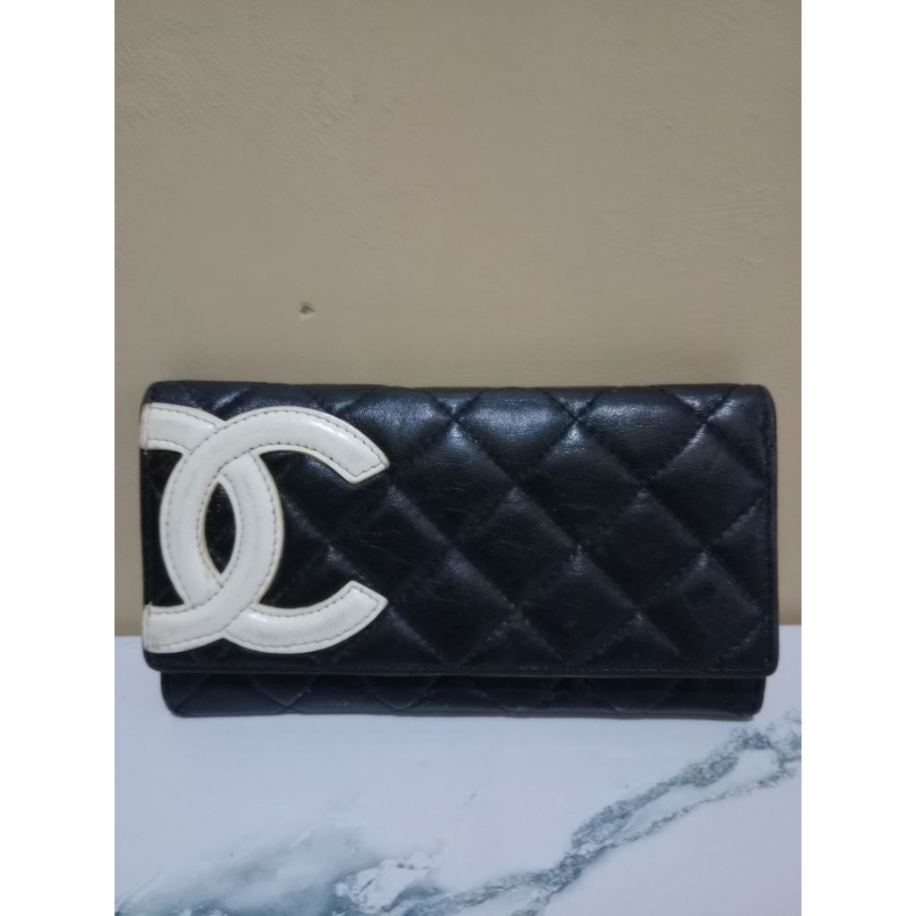 dompet channel full calfskin leather