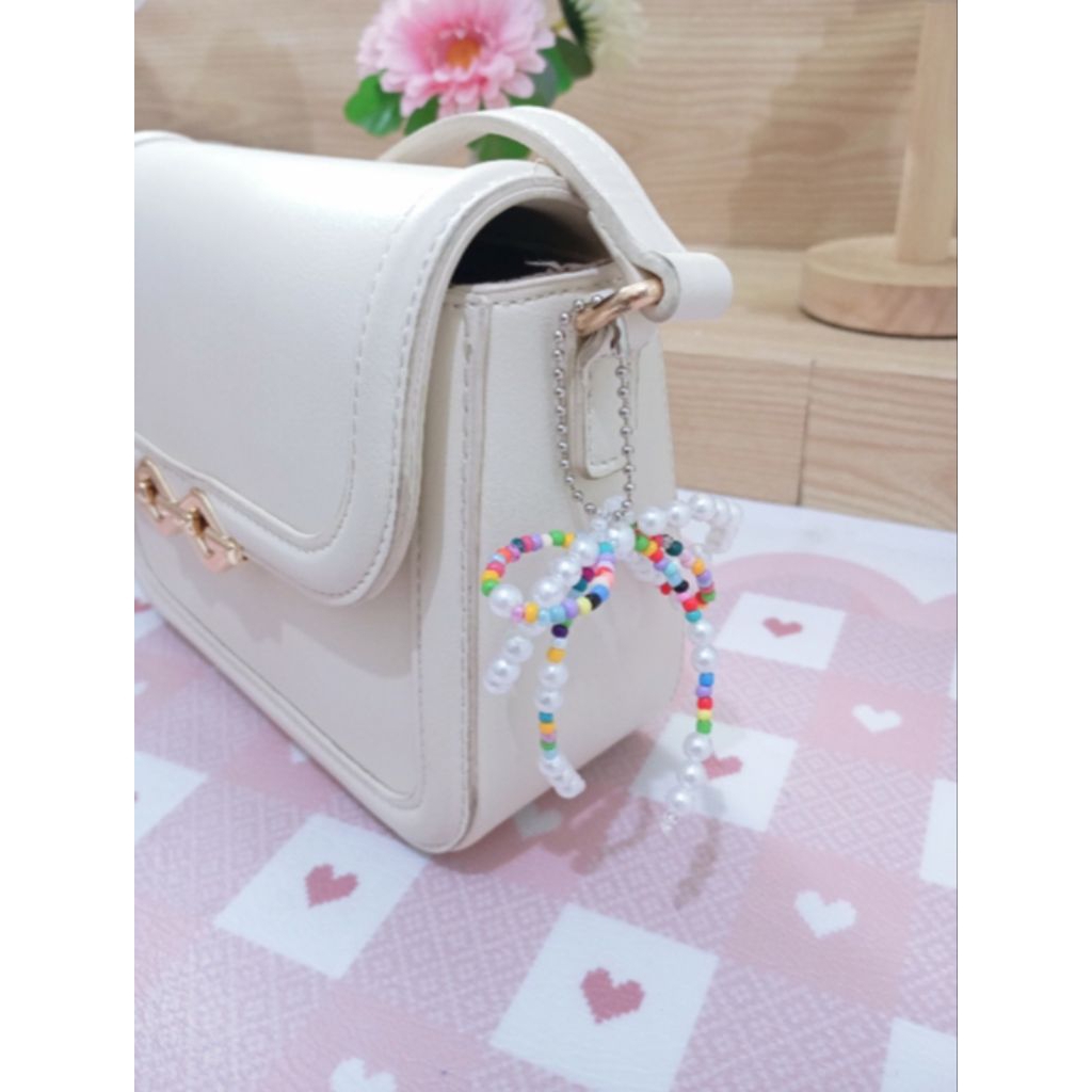 [a.a] 10PCS tinkerbell series/gantungan kunci Payet mute mote pita/souvenir/bagcharm/keychain/gantun