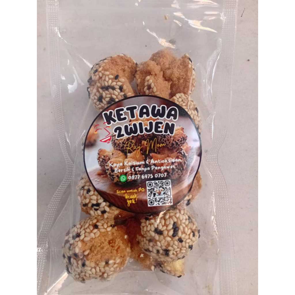 Kue ketawa / onde 2wijen khas medan, isi 8 pcs/bks (110gr)