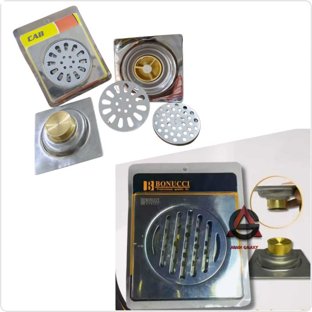 Saringan Got Stainless / Saringan Got SS / Afur Kamar Mandi Stainless SS up down / Kuningan Floor Dr