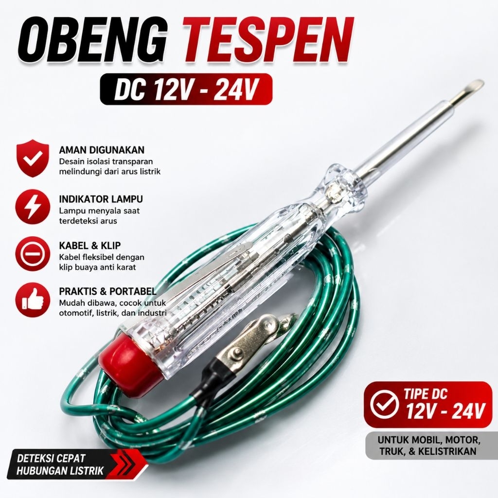 Tespen - Obeng Tes Tegangan - AC / DC