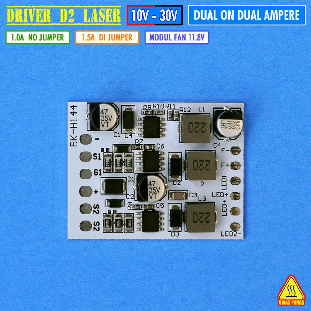 Driver D2 Laser 20W 30W Driver LED Dual ON 1A 1.5A MCP 3570 5080 Driver Led 2 Warna All Weather Seas