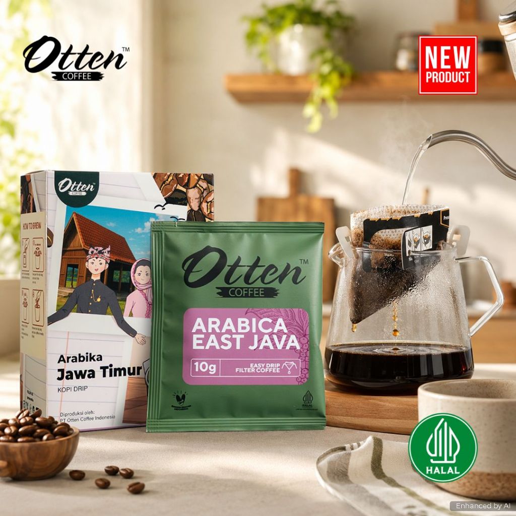 Otten - Drip Coffee Kopi Arabica East Java Single Origin Isi 5 Sachet