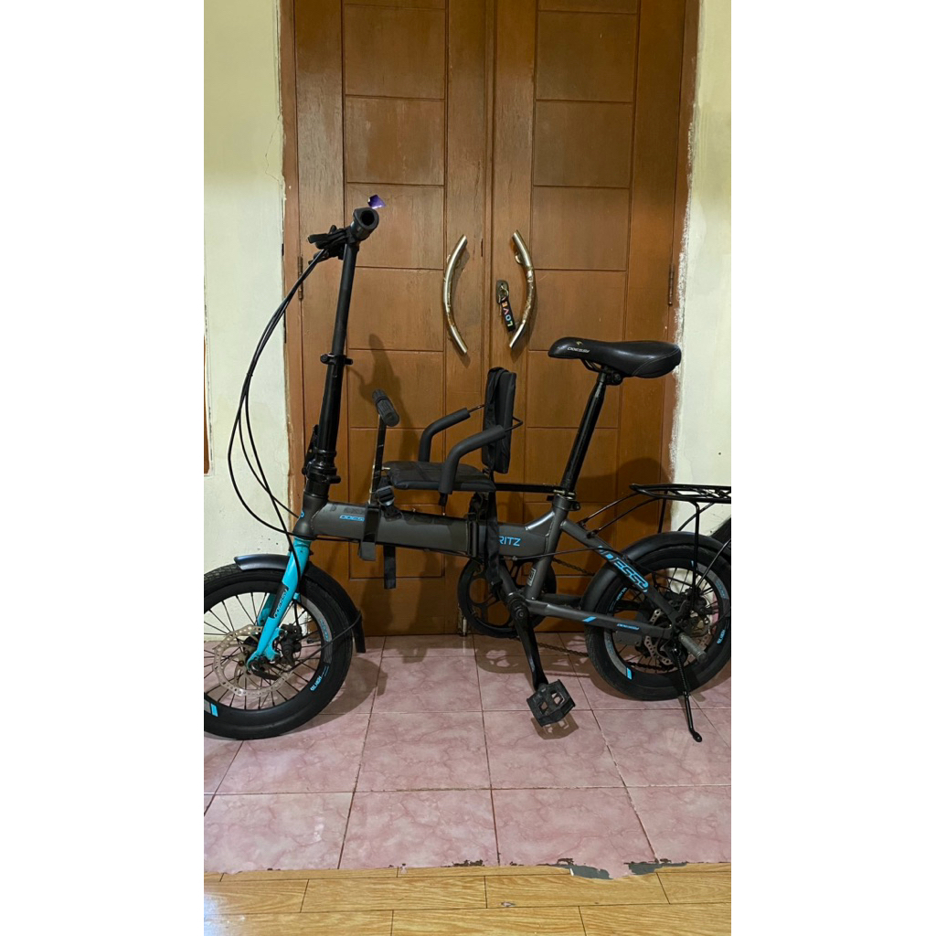 Sepeda Lipat ODESSY Ritz 16 Inch dengan Rem Disc Brake dan 7 Speed