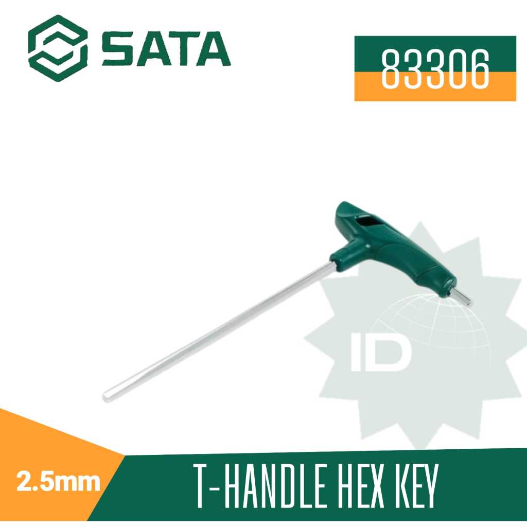 SATA Kunci T Hex 2,5 MM T-handle Hex Key 83306 Sata Tools