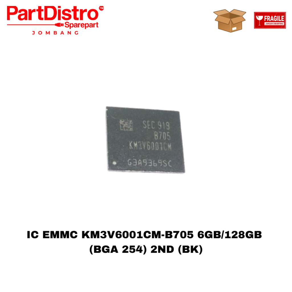 IC EMMC KM3V6001CM-B705 6GB / 128GB (BGA 254) 2ND (BK)