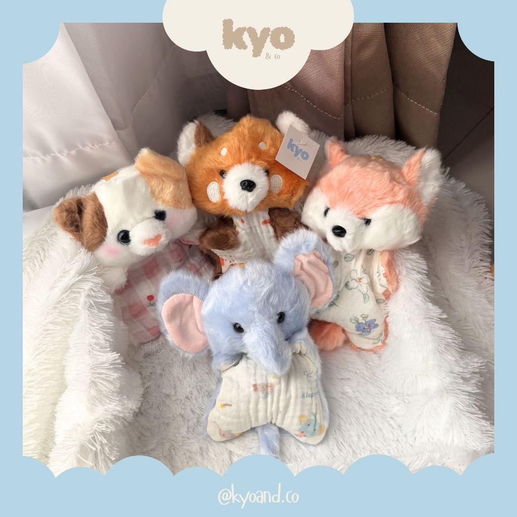 Kyoandco | Pillowy Bean Bag Bagcharm Plush Boneka Gantungan Tas Keychain