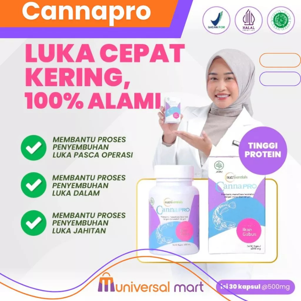 CannaPro Ekstrak Ikan Gabus BPOM 10x Cepat Sembuh