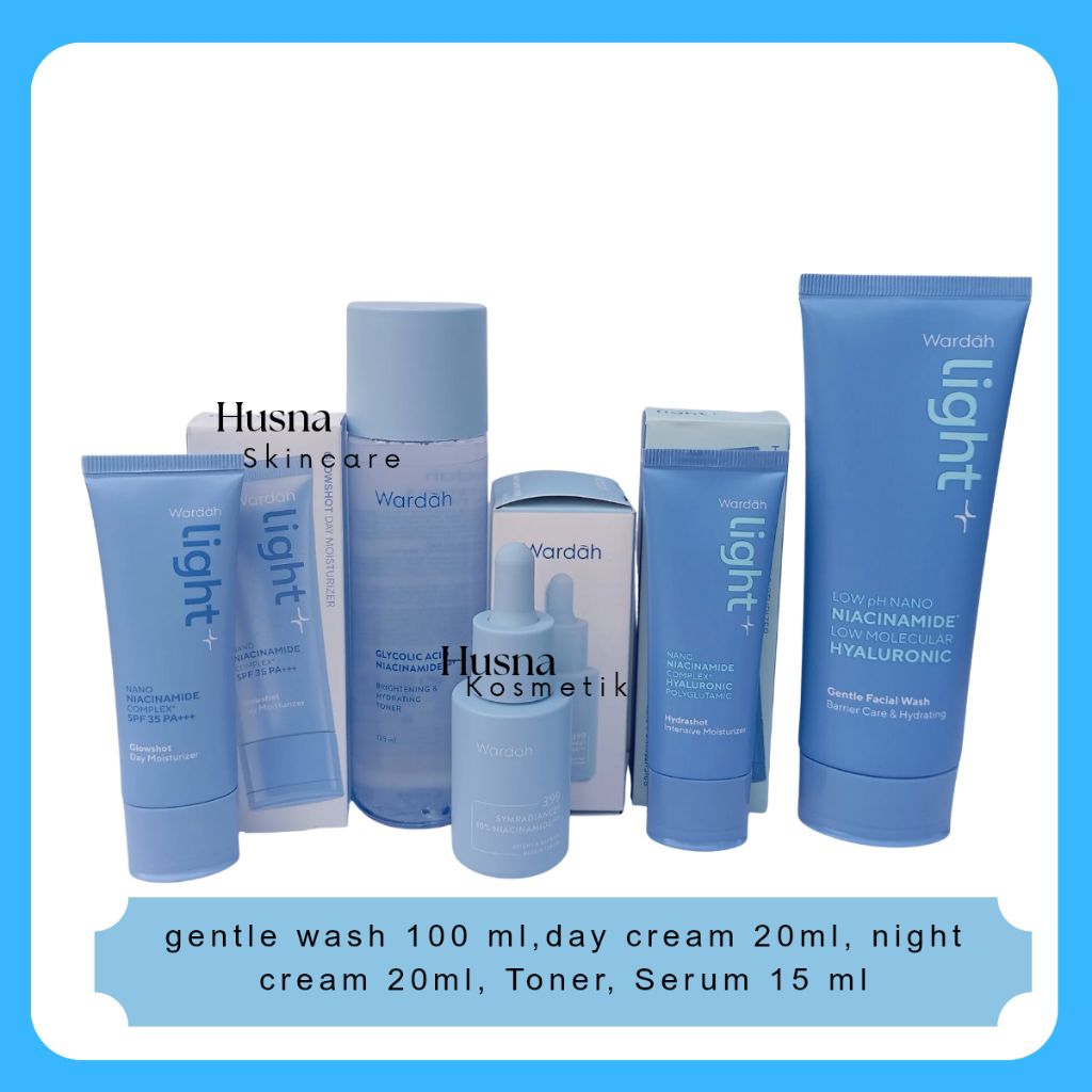BISA COD TERMURAH Paket Glowing Wardah Lightening Series Plus Serum / Wardah Lightening Series 1 Pak