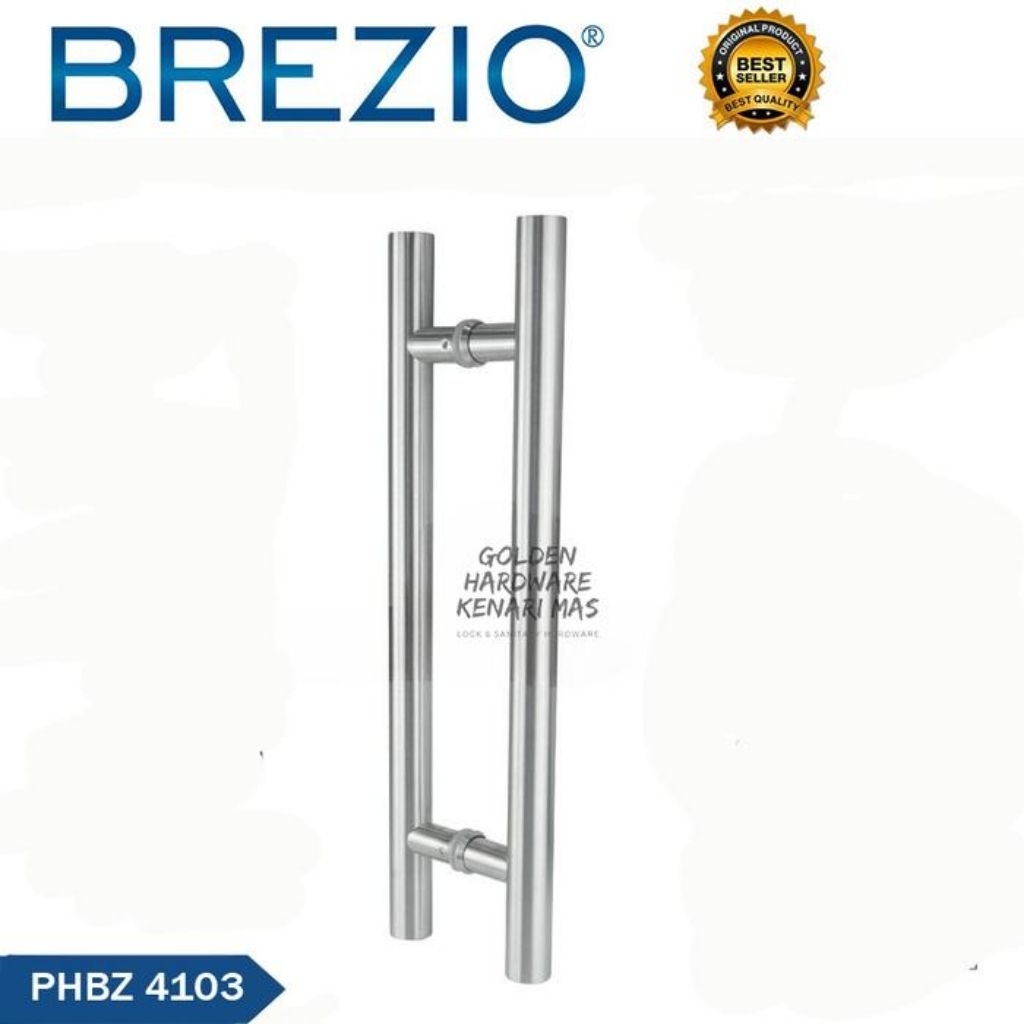 BREZIO PHBZ 4103 Pull Handle Gagang Pintu Rumah Minimalis 2 Daun 50CM Satin Silver