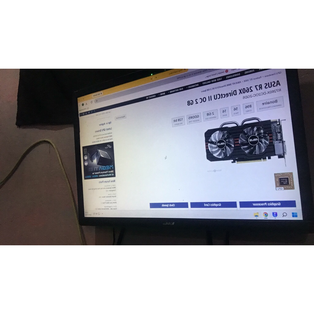 vga r7 260x direct 2 oc 2gb ddr5 128bit irit listrik normal