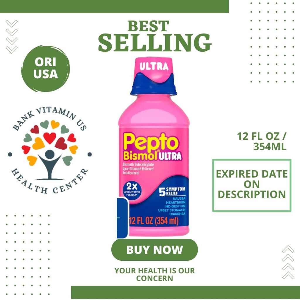 Pepto Bismol Original Liquid 354 ml - Obat Sakit Perut & Pencernaan US