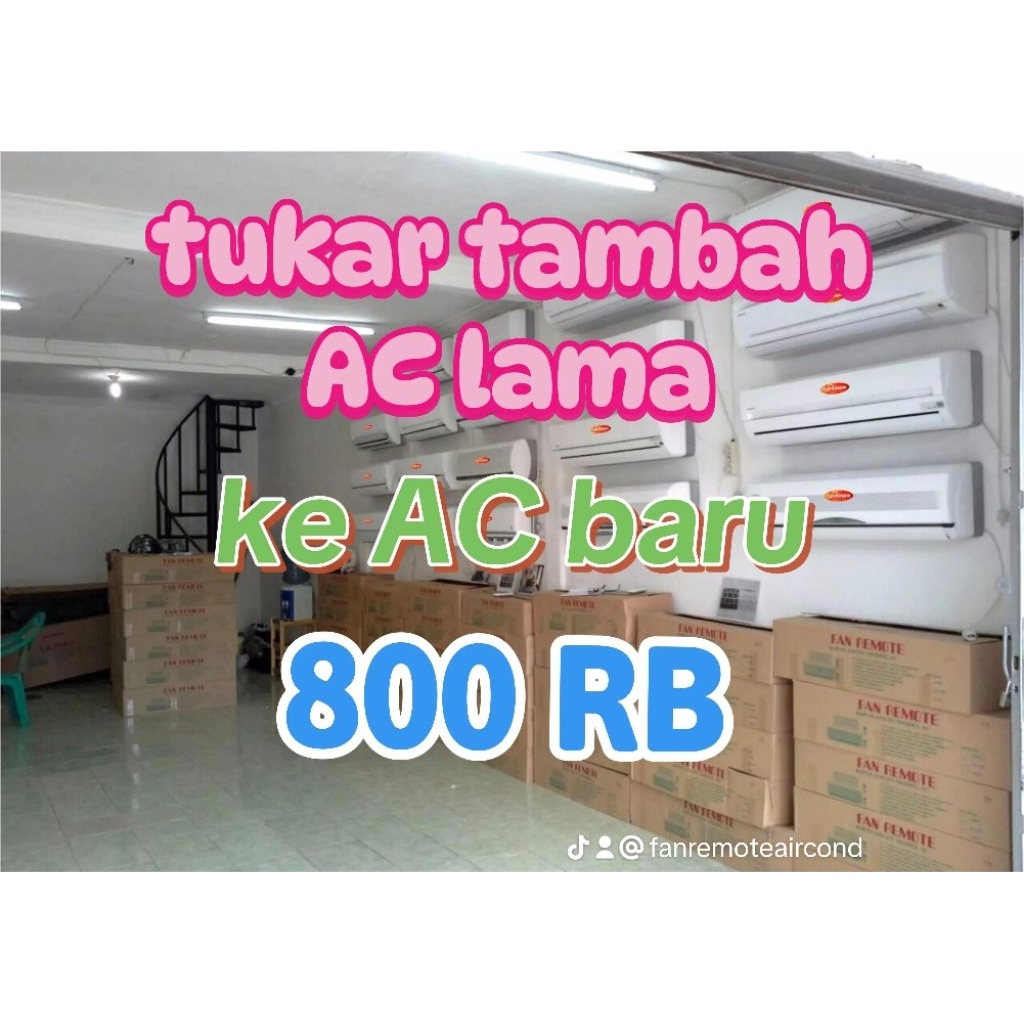 TUKAR TAMBAH AC BARU  SHARP 1/2 PK 05 BEY 2