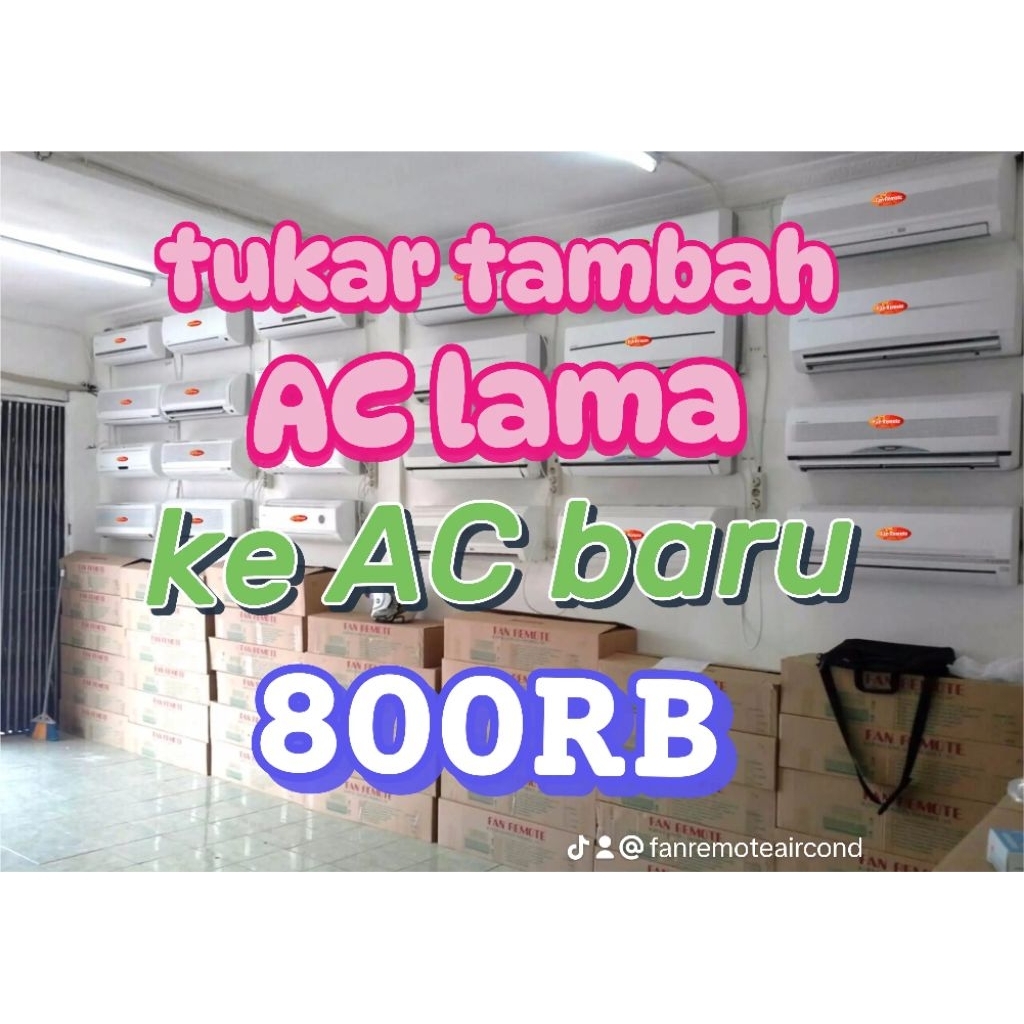TUKAR TAMBAH AC BARU SHARP 1/2 PK 05 ZCY