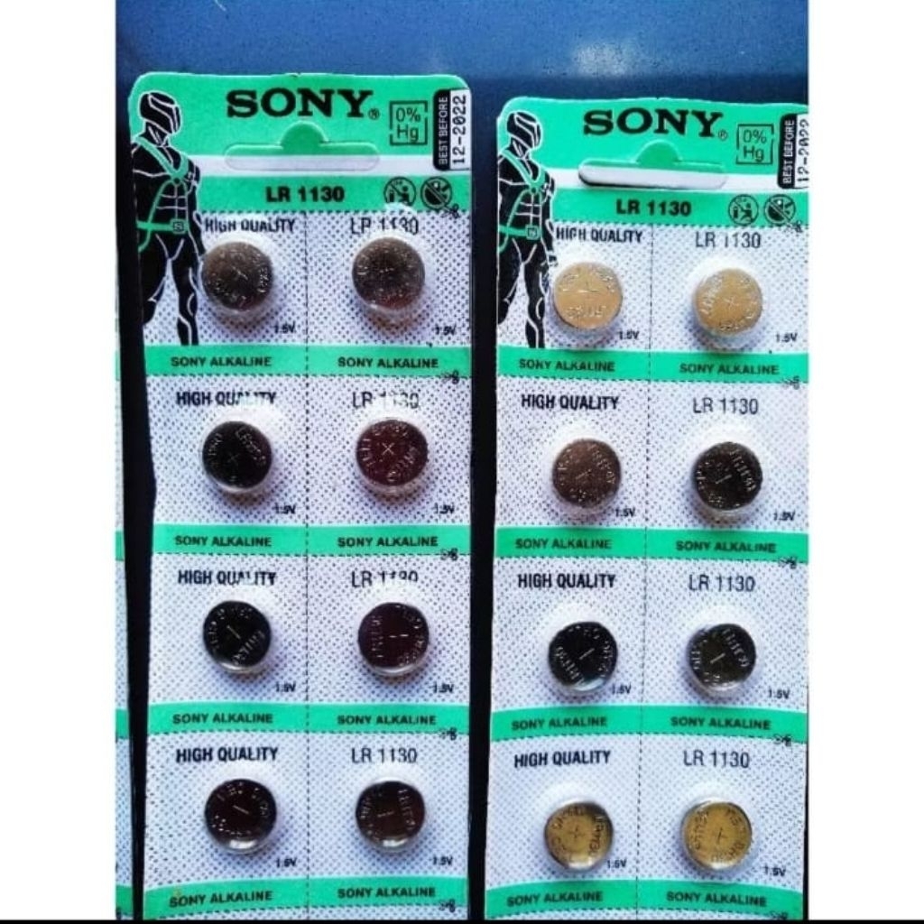 Baterai SONY AG10 LR1130 389 SR54 LR54 SR1130W GP189 batrei battery kancing button cell
