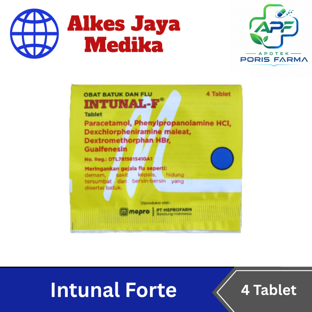 INTUNAL F Isi 4 Tablet - Obat Batuk Pilek