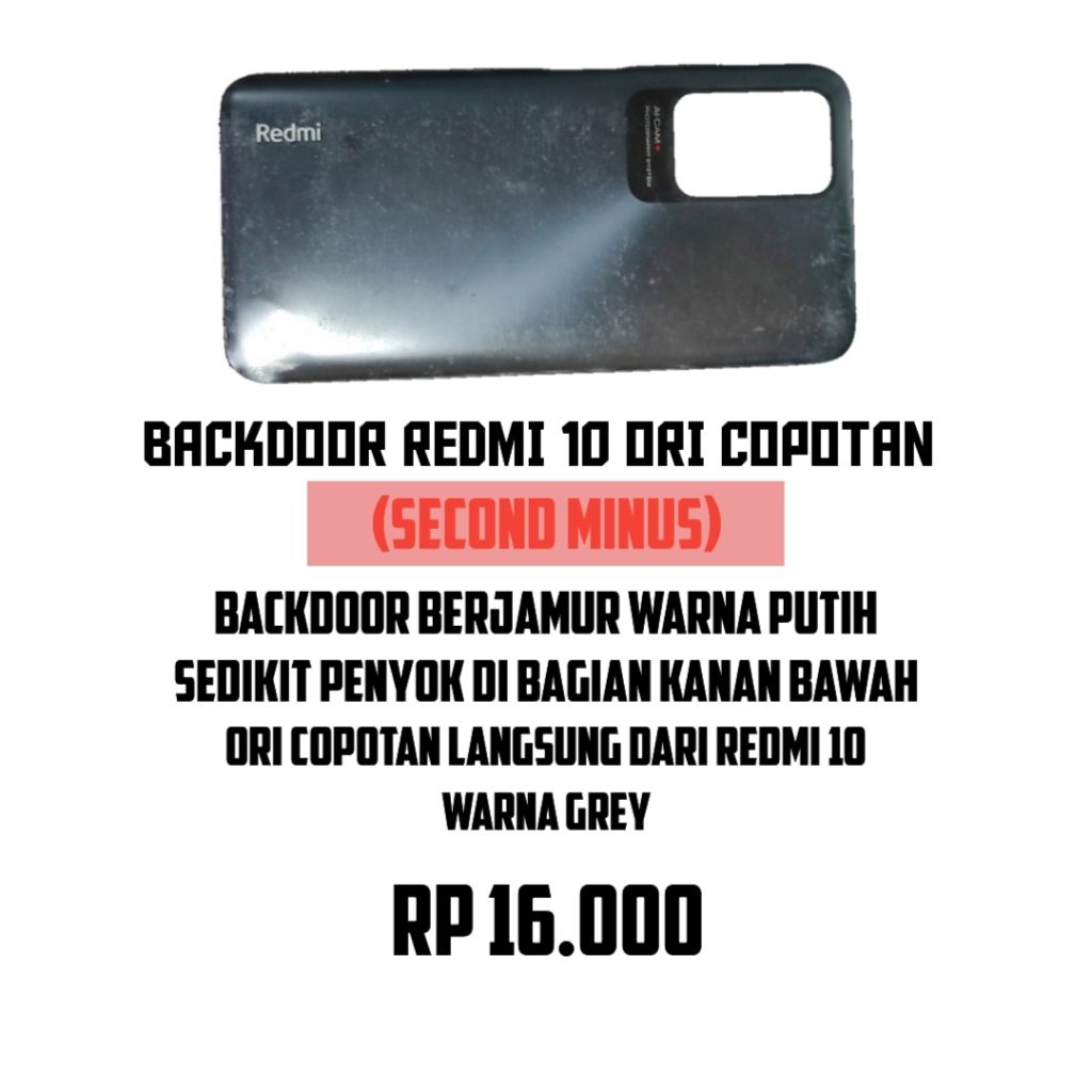 Backdoor/Housing Xiaomi Redmi 10 Ori Copotan (MINUS)