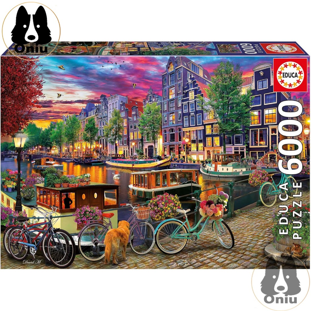 Educa Jjigsaw Puzzle Bicycles in Amsterdam 6000 pieces