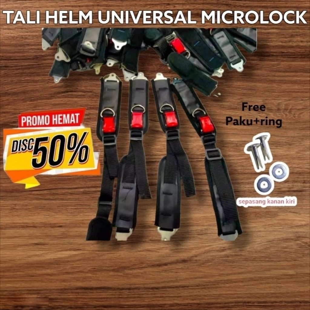 Tali helm cocok untuk semua helm half fece kyt, ink, nhk, mds, bmc, hiu, gm, mas, tali helm bogo