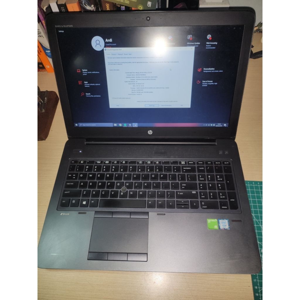 HP ZBook 15 G4 Nvidia Quadro M2200