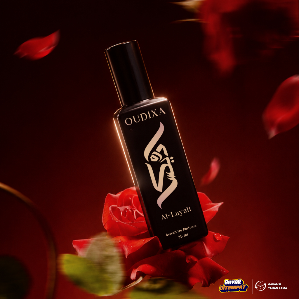 OUDIXA Al Layali - Parfum Wanita Arab - Sweet, Floral, Fruity (Extrait De Parfume 35ml)