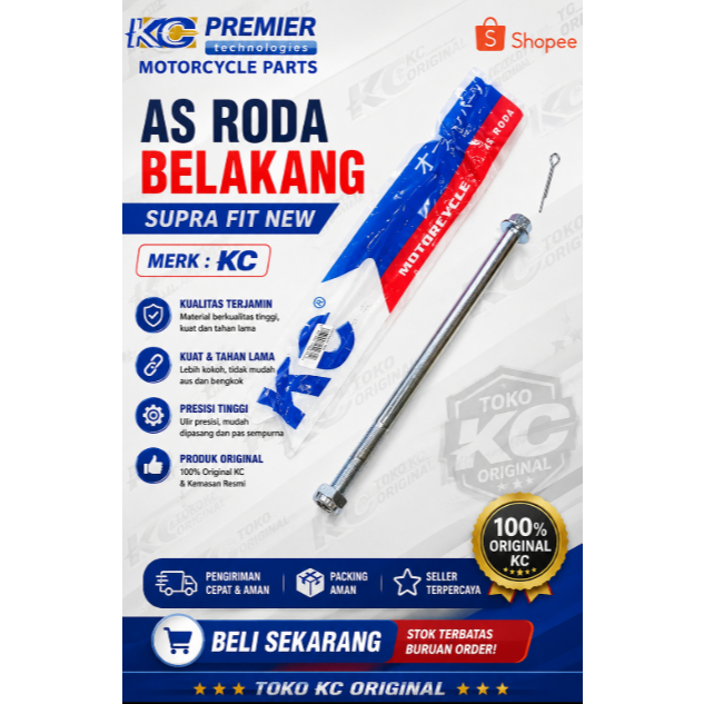 AS RODA BELAKANG SUPRA FITNEW  - AS RODA BELAKANG SUPRA FIT NEW KUAT TAHAN LAMA