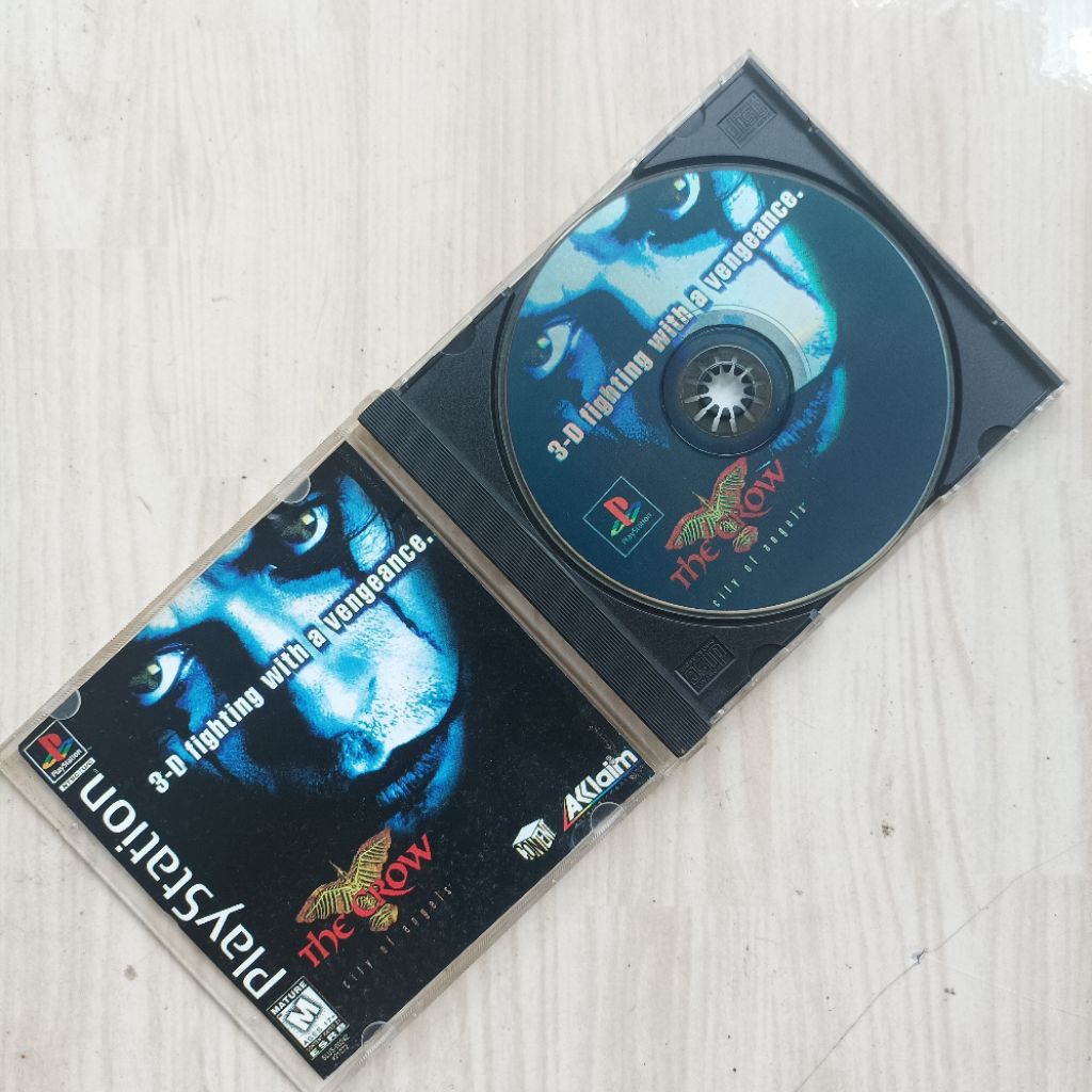 Kaset Rare CD Games PlayStation PS1 The Crow
