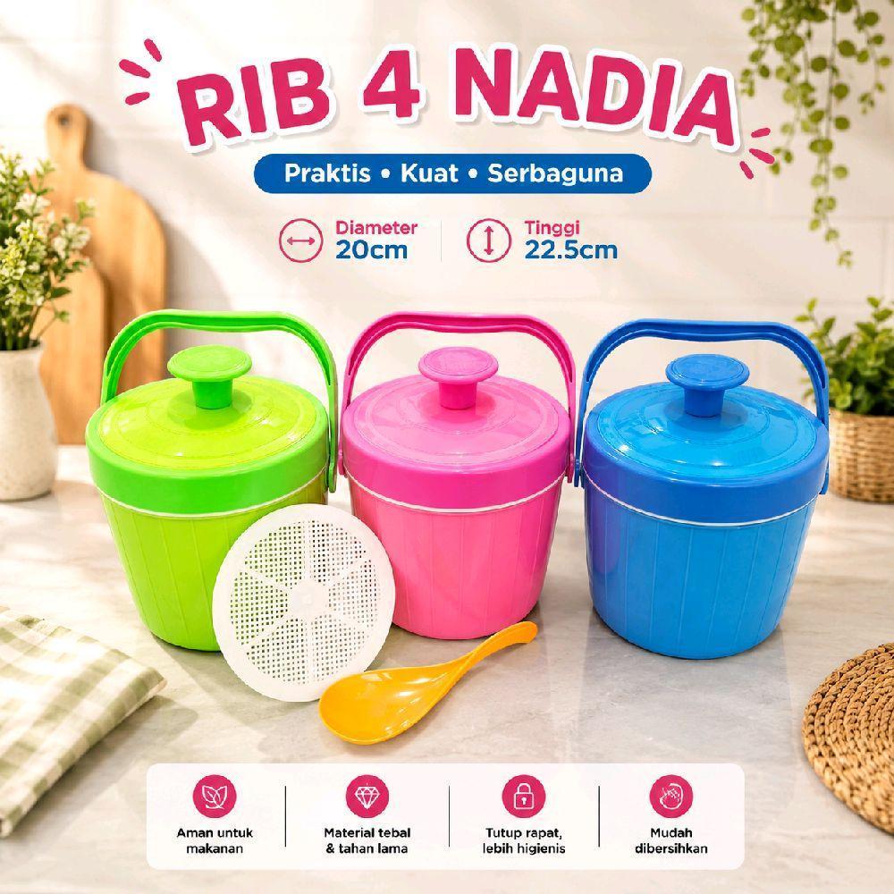 Rice Ice Bucket 4 Termos Nasi Mini Tempat Es Batu Tempat Bekal Makan